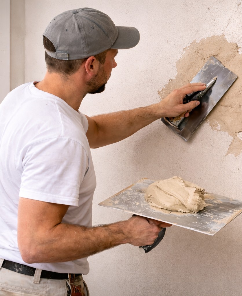 Stevenage Plasterers, Hertfordshire. Services: Patch Repairs & Plaster Fixes. Cracks, holes, blown plaster, and damaged areas repaired to blend in seamlessly.